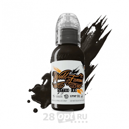 Краска для художественной татуировки World Famous Tattoo Ink, Badlands Brown, 30 мл 