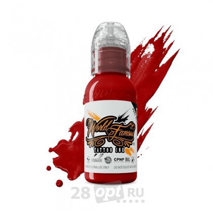 Краска для художественной татуировки World Famous Tattoo Ink, Big Apple Red, 30 мл