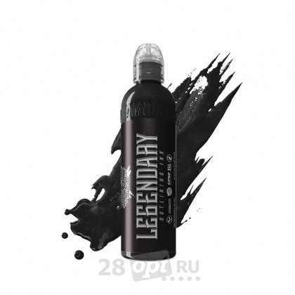 Краска для художественной татуировки World Famous Tattoo Ink, Legendary Outlining Ink, 120 мл