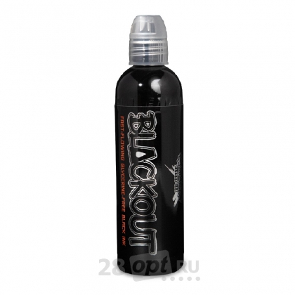 Краска для художественной татуировки World Famous Tattoo Ink, Blackout, 240 мл