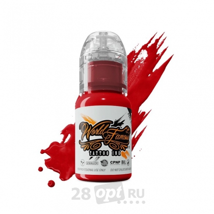 Краска для художественной татуировки World Famous Tattoo Ink, Sailor Jerry Red, 15 мл