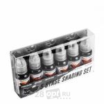 Сет красок для художественной татуировки World Famous Tattoo Ink, Five-Stage Shading Set, 5 цветов, 30 мл