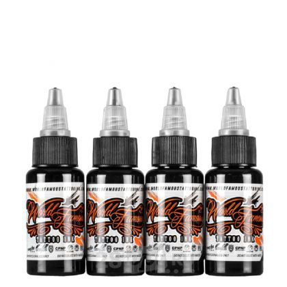 Сет красок для художественной татуировки World Famous Tattoo Ink, Lining and Shading, 30 мл