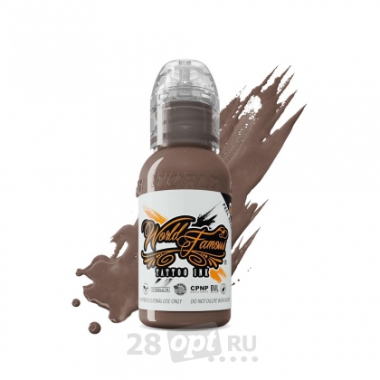 Уцененный товар, Краска для художественной татуировки World Famous Tattoo Ink, Pancho Grey, 15 мл
