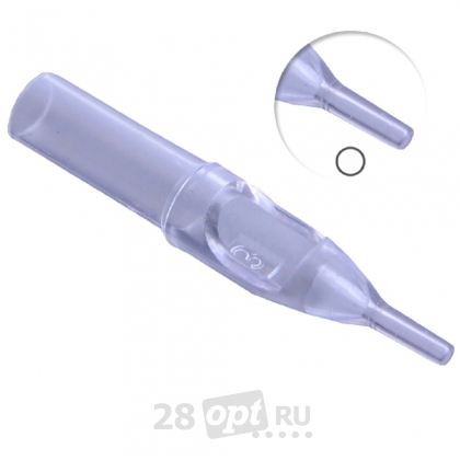 Тату-наконечник Round Professional Tip 3, Clear, блистер 5 шт.