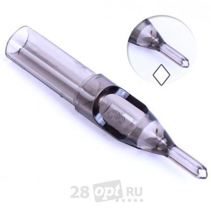 Уцененный товар Тату-наконечник Diamond Professional Tip 11, Gray fog, коробка 50 шт.