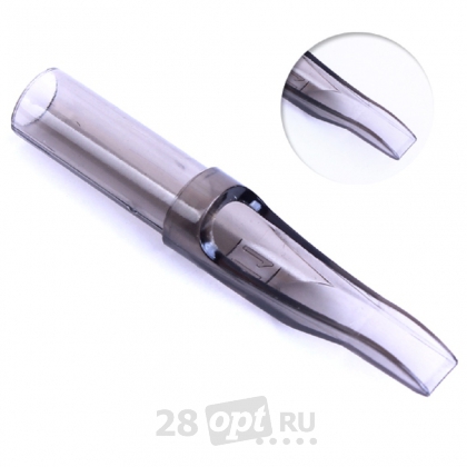 Уцененный товар Тату-наконечник Flat Professional Tip 7, Gray fog, коробка 50 шт.